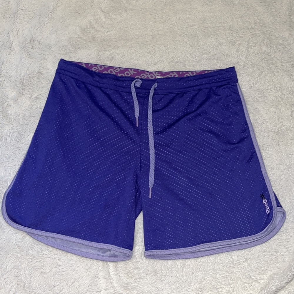 Reebok purple athletic shorts